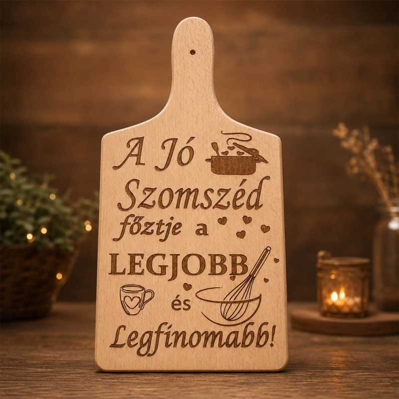 Szomszéd/Barátok ajándék vágódeszka